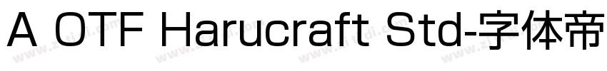 A OTF Harucraft Std字体转换
